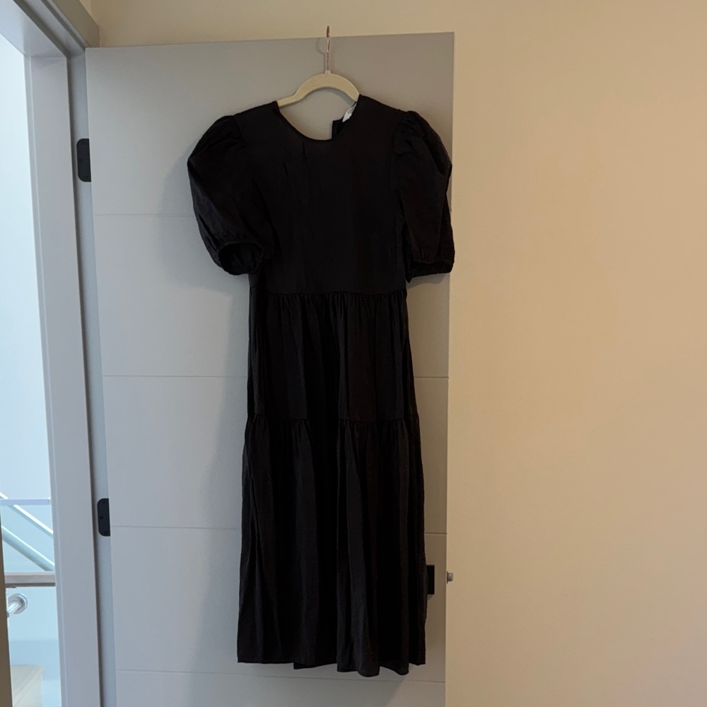 & Other Stories Black Long Sleeve Dress